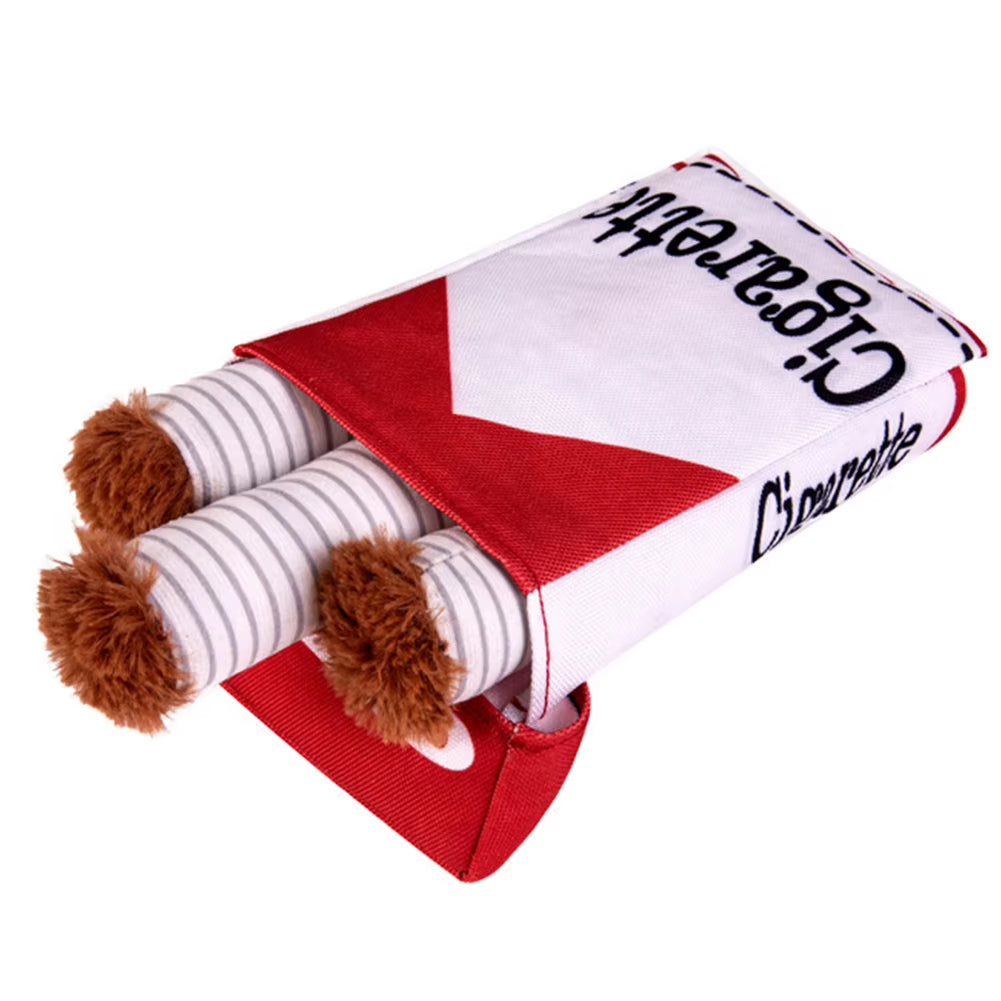 Funny Cigarette Dog Toy – Plush Squeaky Chew Toy for Small & Medium Dogs 🐶🚬.