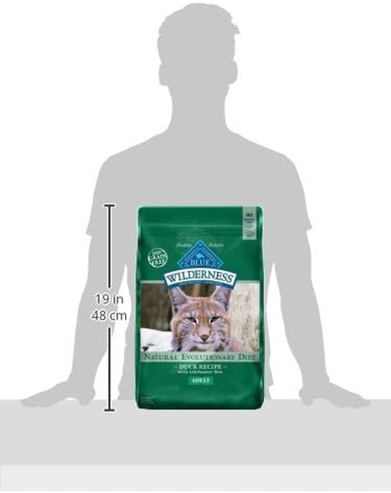 Blue Buffalo Wilderness Duck Supports Health and Wellness High-Protein & Grain-Free Healthy Adult Dry Cat Food 11 Lbs..