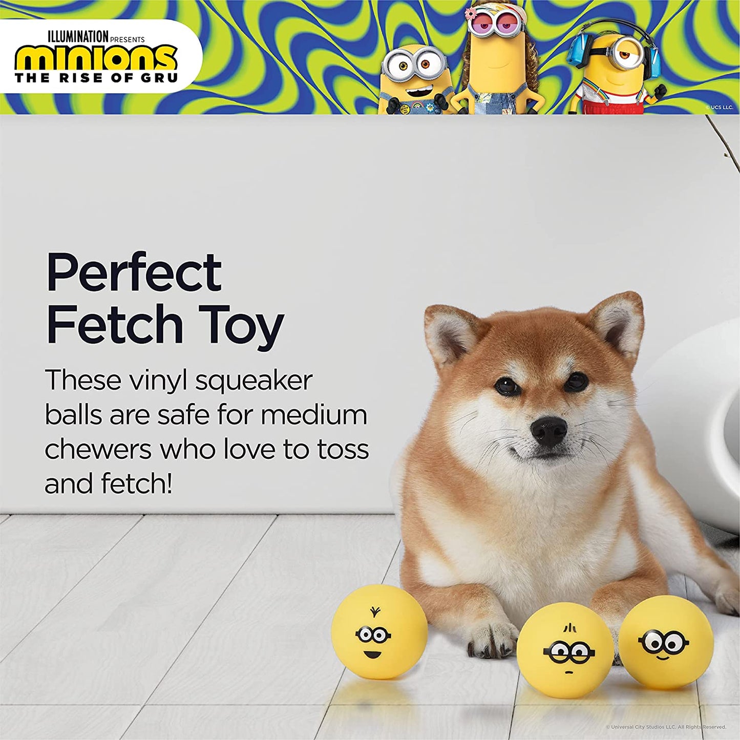 Minions Squeaky Dog Toys – Officially Licensed Despicable Me Dog Ball Toys for Endless Fun! 🐶🎾.