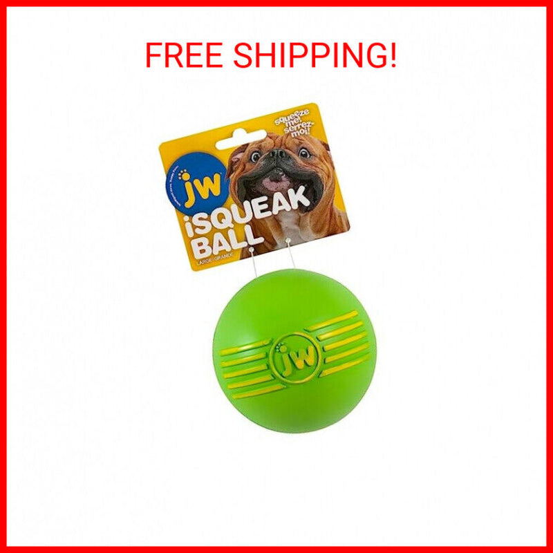 JW Pet iSqueak Ball Dog Toy – Durable, Bouncy & Squeaky Fun for Medium & Large Dogs 🐶🎾.