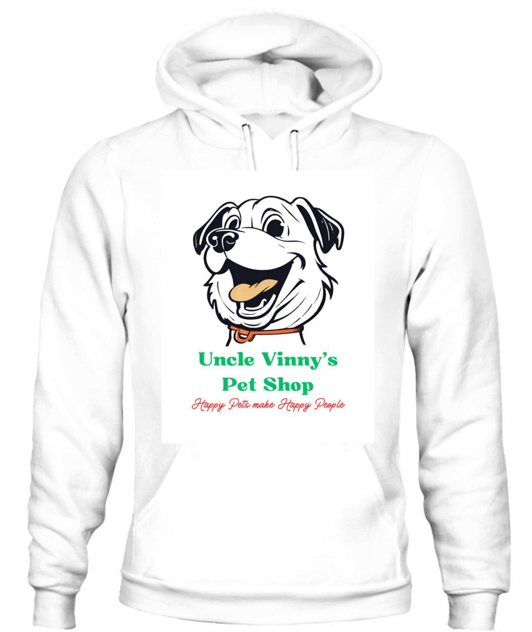 Uncle Vinny’s Pet Shop Hoodie – "Happy Pets Make Happy People" | Cozy, Stylish & Pet-Lover Approved 🐶🐾.