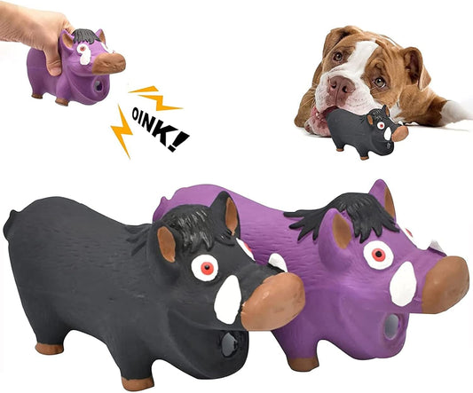 Ieohen Wild Boar Squeaky Dog Toy – Durable, Safe & Fun Interactive Chew Toy 🐶🐷.