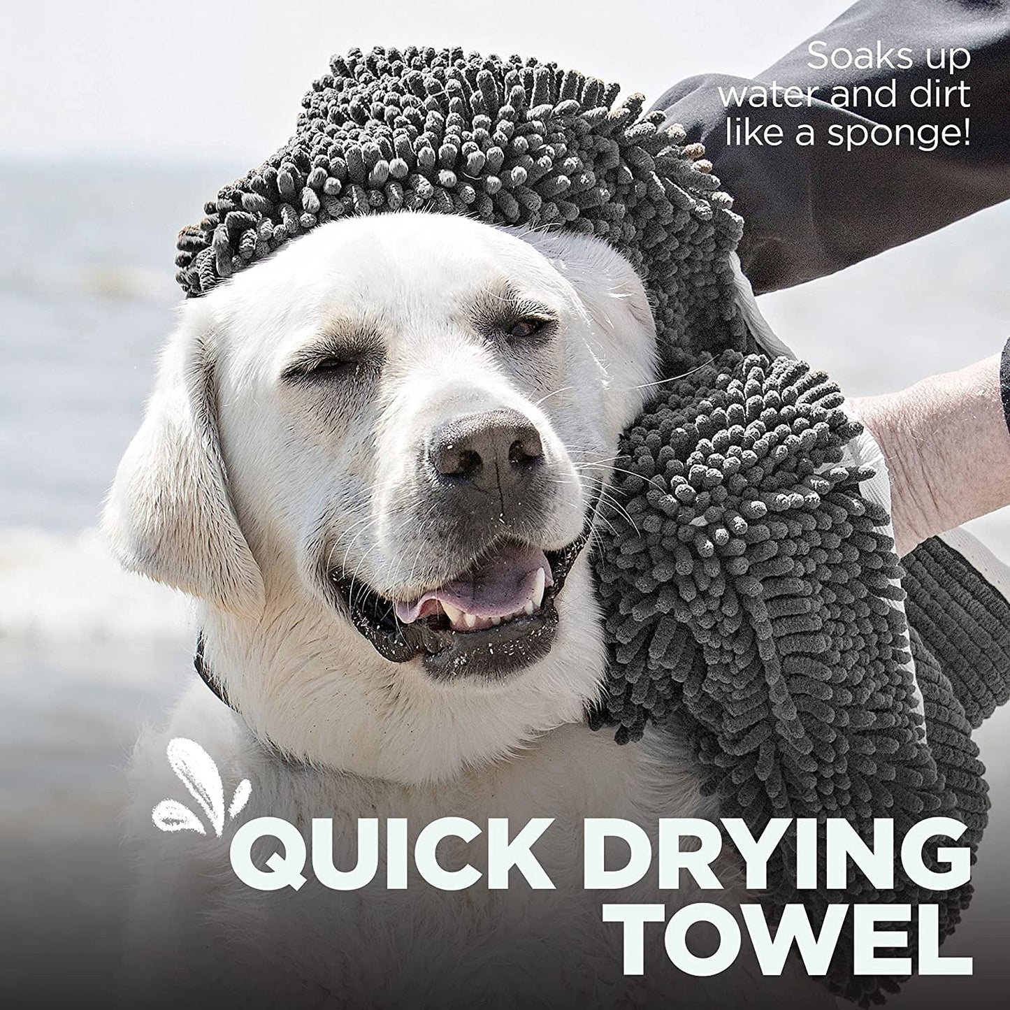 Ultra-Absorbent Microfiber Dog Towel – Fast-Drying, Soft & Durable for Easy Pet Grooming 🐶🛁.