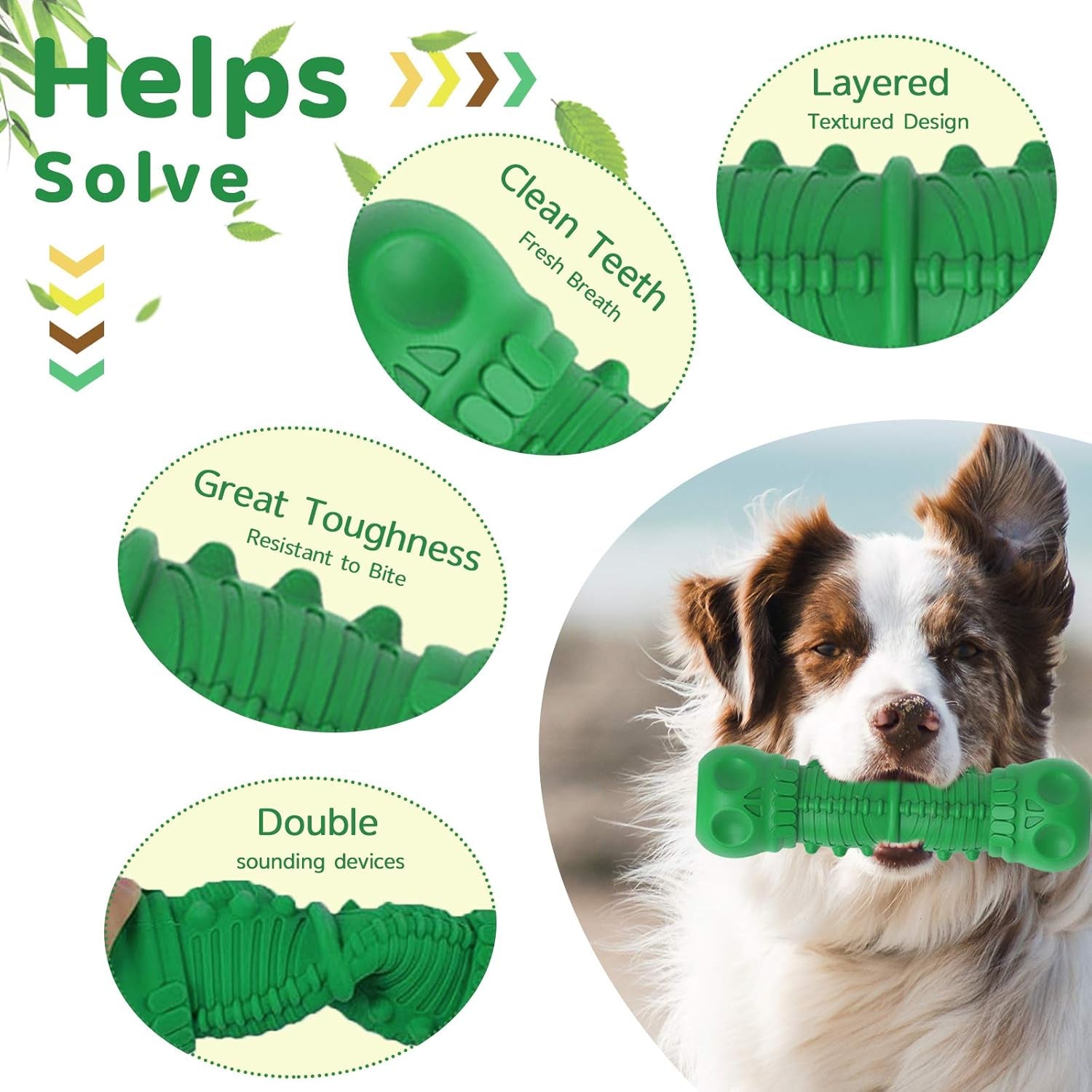 Eurigo Durable Squeaky Dog Chew Toy – Tough, Interactive & Perfect for Medium & Large Dogs 🐶🦴.