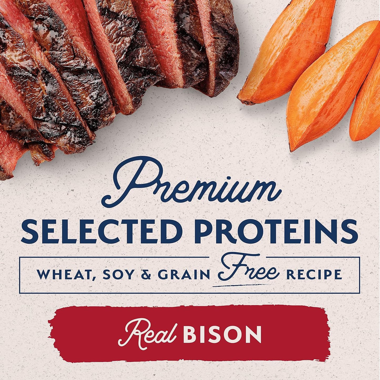 Limited Ingredient Adult Grain-Free Dry Dog Food, Reserve Sweet Potato & Bison Recipe, 12 Pound (Pack of 1).