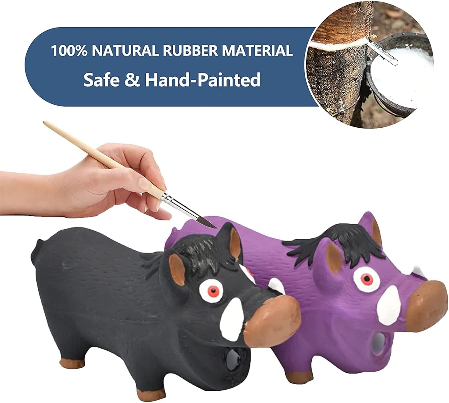 Ieohen Wild Boar Squeaky Dog Toy – Durable, Safe & Fun Interactive Chew Toy 🐶🐷.