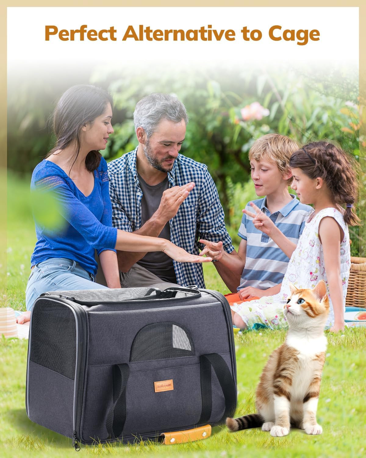 Morpilot Large Cat Carrier – Soft, Spacious & Airline-Approved Pet Travel Bag 🐱✈️.