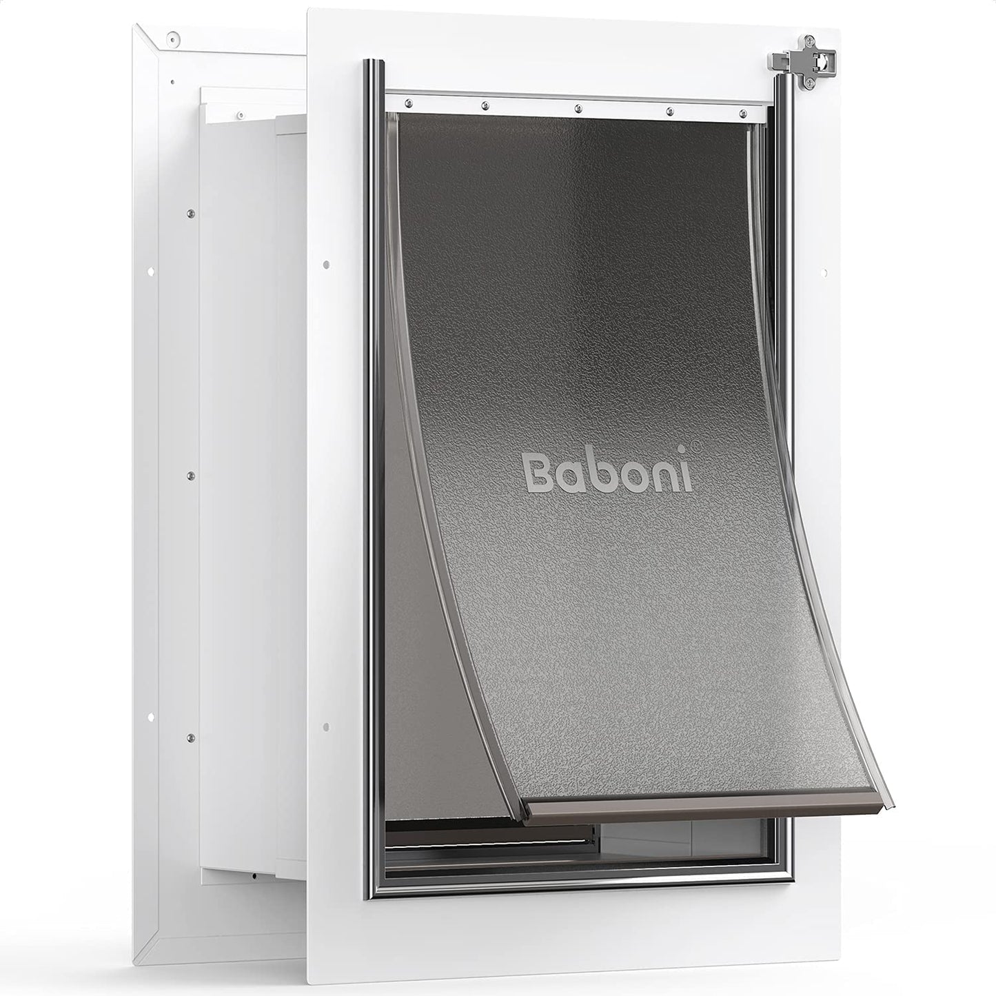 Baboni Wall-Mounted Pet Door – Durable, Secure & Weatherproof Dog & Cat Door 🐶🐱.