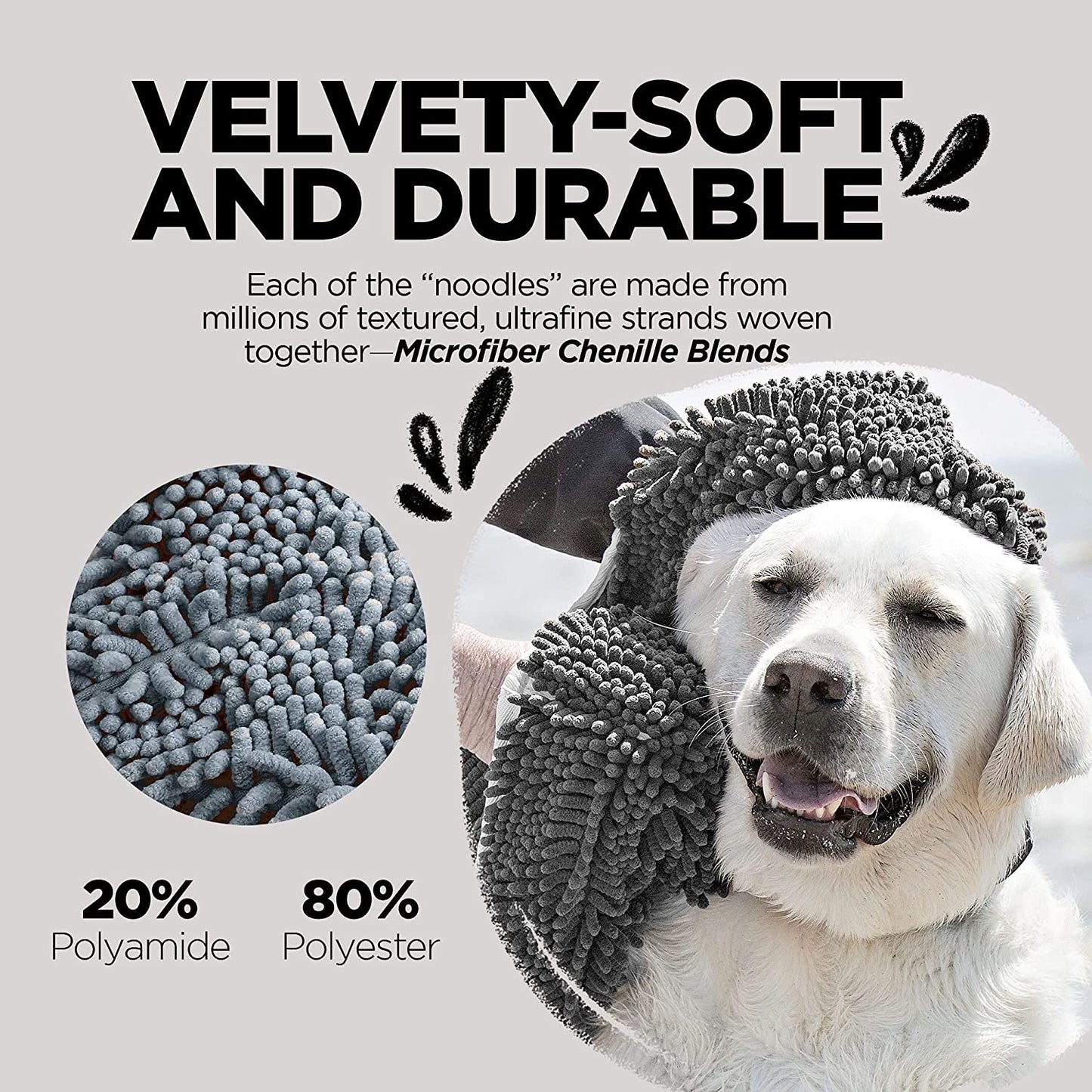 Ultra-Absorbent Microfiber Dog Towel – Fast-Drying, Soft & Durable for Easy Pet Grooming 🐶🛁.