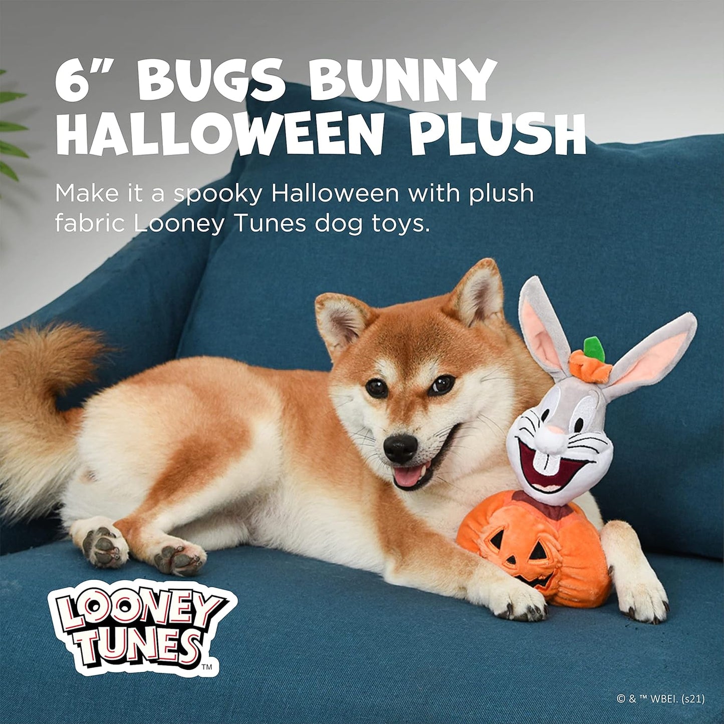 Looney Tunes Halloween Plush Dog Toys – Officially Licensed, Squeaky & Perfect for Small Dogs! 🎃🐶.