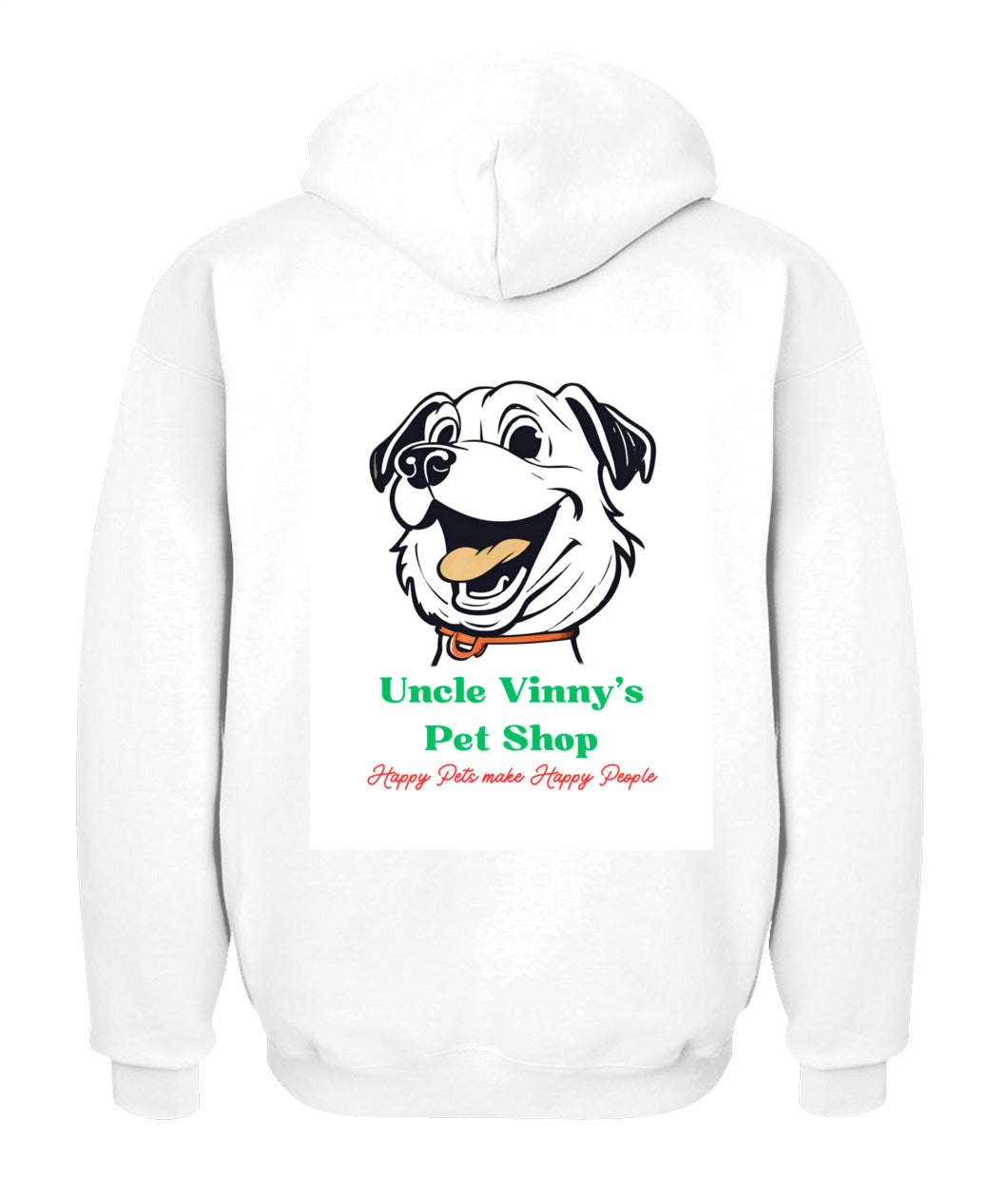 Uncle Vinny’s Pet Shop Zip-Up Hoodie – "Happy Pets Make Happy People" | Cozy, Stylish & Perfect for Pet Lovers 🐶🐾.