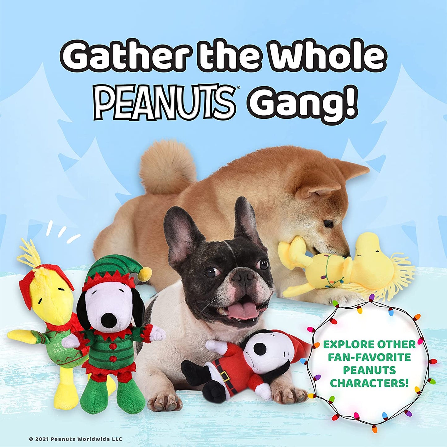 Peanuts Snoopy & Woodstock Plush Dog Toys – Officially Licensed, Soft & Squeaky Fun! 🐶🎾.