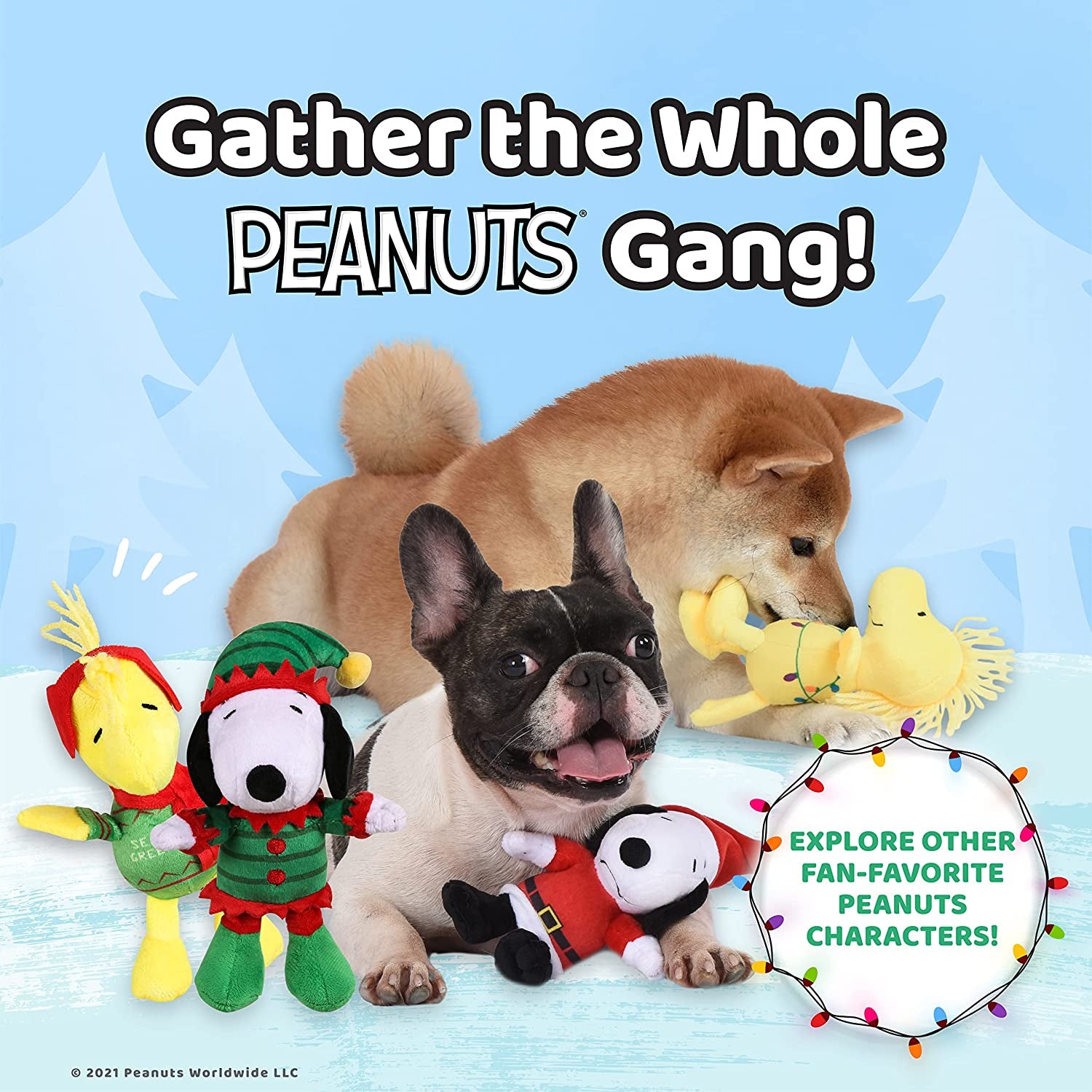 Peanuts Snoopy & Woodstock Plush Dog Toys – Officially Licensed, Soft & Squeaky Fun! 🐶🎾.