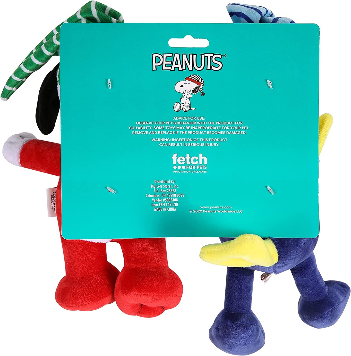 Peanuts Snoopy & Woodstock Plush Dog Toys – Officially Licensed, Soft & Squeaky Fun! 🐶🎾.