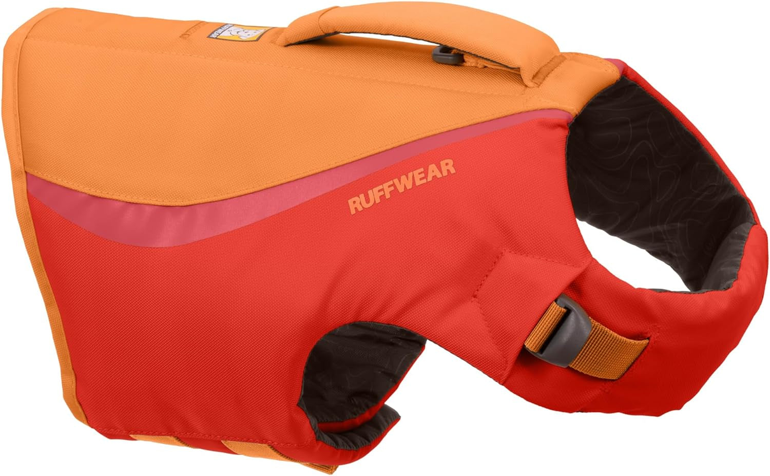 , Float Coat, Dog Life Jacket, Swimming Safety Vest with Handle, Red Sumac, Small