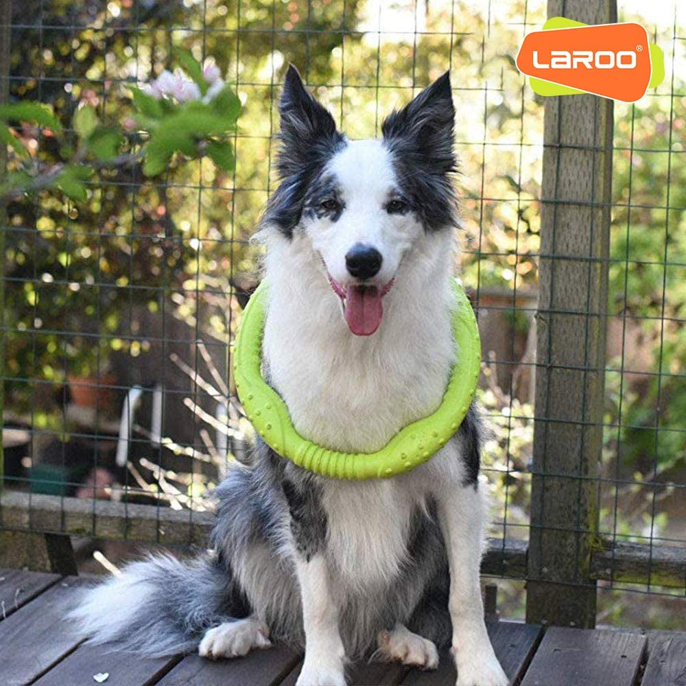 LaRoo Indestructible Dog Flying Ring – Durable, Lightweight & Safe Chew Toy for Medium & Large Dogs 🐶🦴.