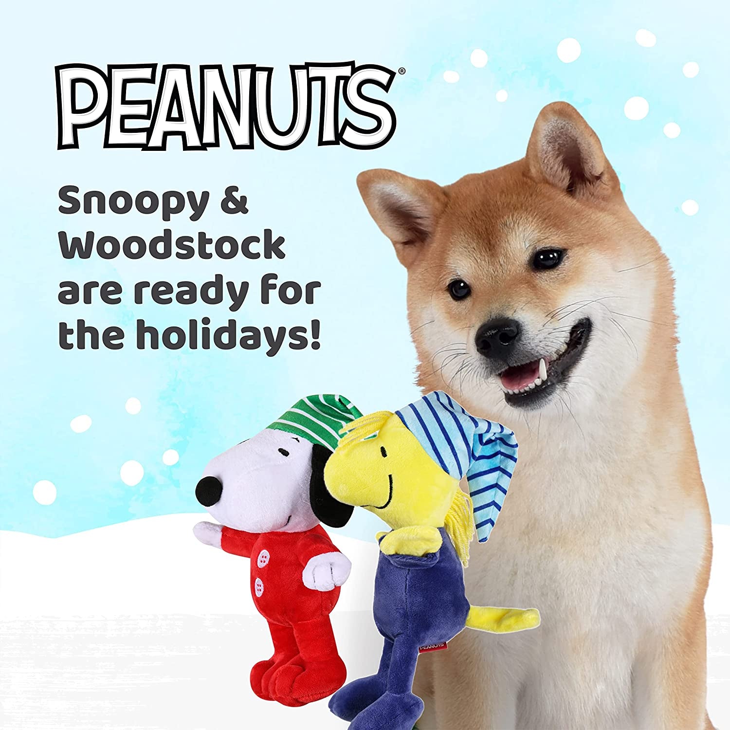 Peanuts Snoopy & Woodstock Plush Dog Toys – Officially Licensed, Soft & Squeaky Fun! 🐶🎾.