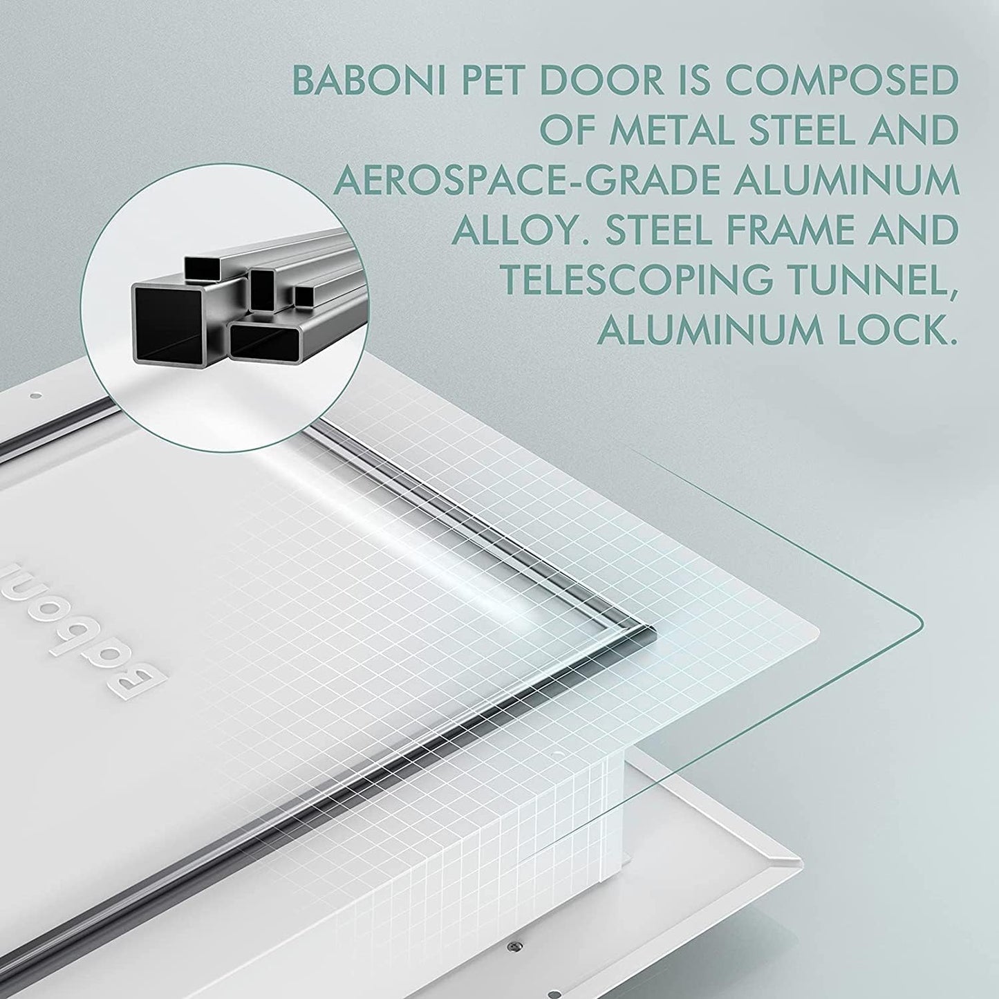 Baboni Wall-Mounted Pet Door – Durable, Secure & Weatherproof Dog & Cat Door 🐶🐱.