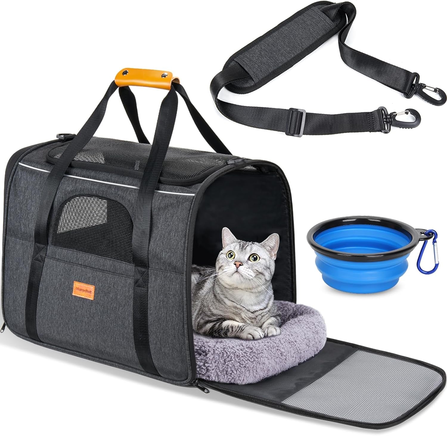 Morpilot Large Cat Carrier – Soft, Spacious & Airline-Approved Pet Travel Bag 🐱✈️.